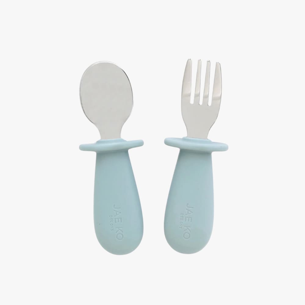 Silicone Fork and Spoon Set – Perfect for Self-Feeding Babies