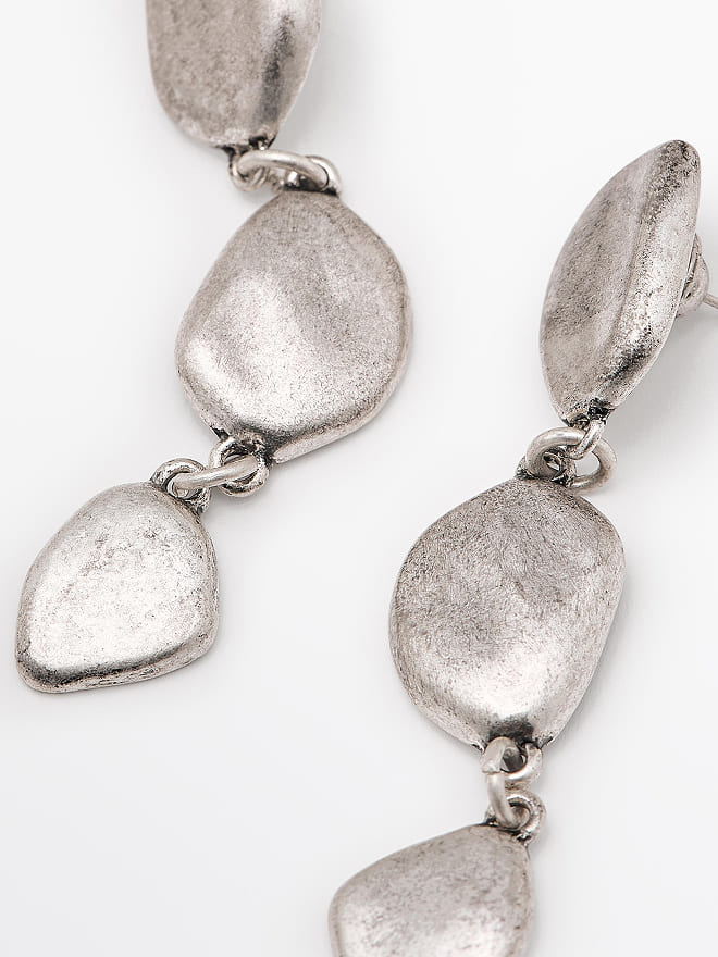 Long Leaf Shaped Earrings