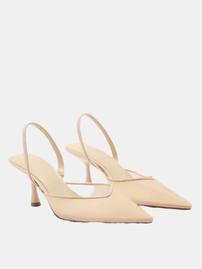 Mesh Shoe With Heel