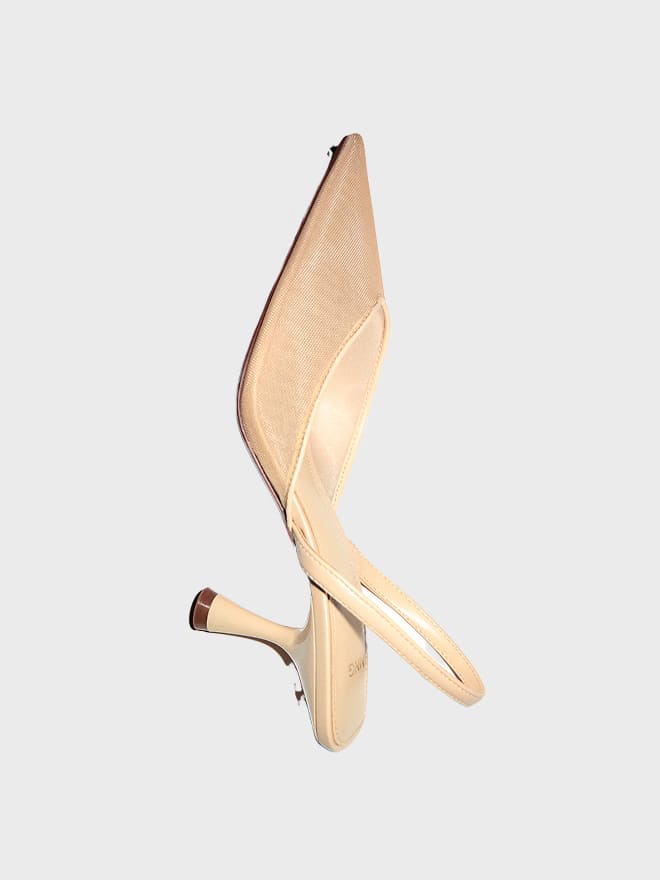 Mesh Shoe With Heel