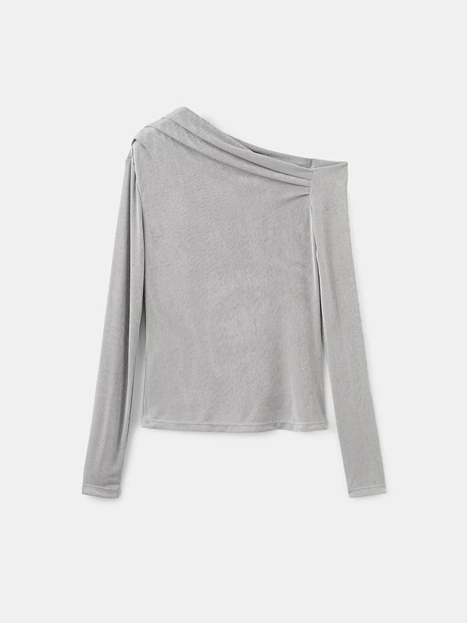 Asymmetrical Long-Sleeved T-Shirt