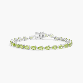 Pear Shaped Peridot Bracelet in...