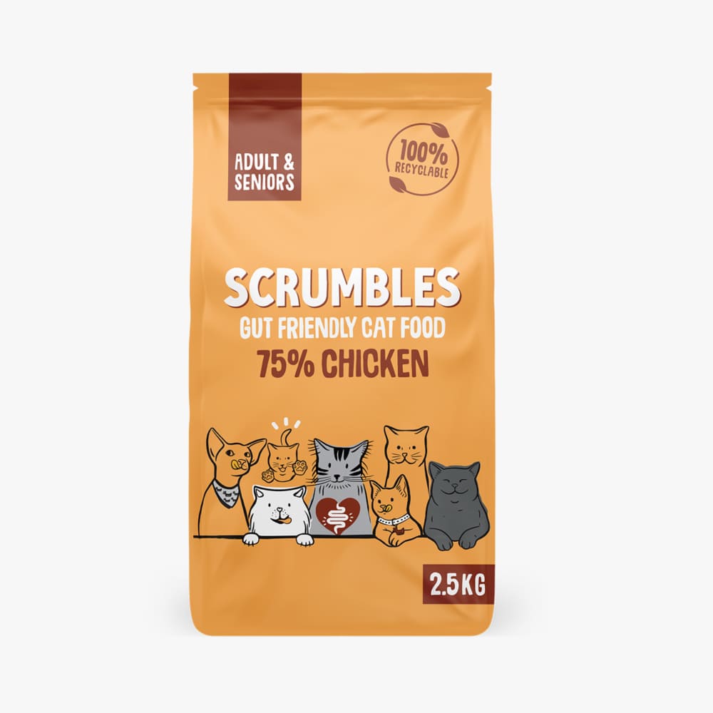 Scrumbles Complete Adult & Senior Dry Cat Food Chicken 2.5kg